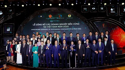 Sự kiện Lễ công bố 100 Doanh nghiệp bền vững tại Việt Nam 2020