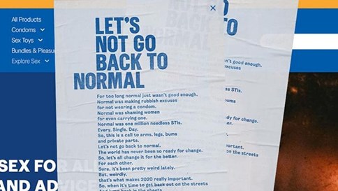 Quảng cáo Durex khuyên mọi người “Đừng trở lại bình thường” như trước dịch Covid-19