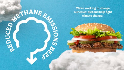 Chiến dịch mới của Burger King: Giúp bò xì hơi ít hơn!