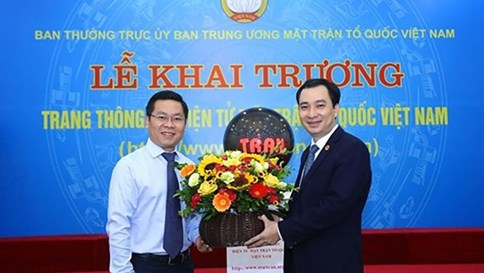 Khai trương trang thông tin điện tử mới Mặt trận Tổ quốc Việt Nam