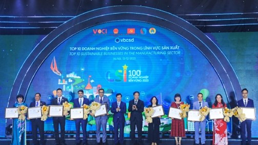 Lễ công bố các doanh nghiệp bền vững tại Việt Nam năm 2023