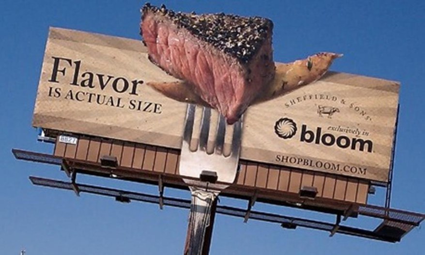Billboard quảng cáo có mùi thịt nướng hấp dẫn thực khách