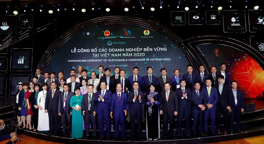 Sự kiện Lễ công bố 100 Doanh nghiệp bền vững tại Việt Nam 2020