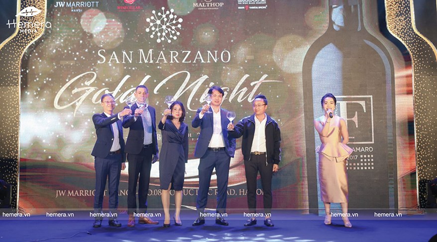 Sự kiện San Marzano – Gold Night tại khách sạn JW Marriott Hà Nội